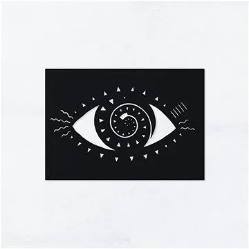 Černý kovový obraz Look within - 43 × 62 cm (mw-look-within-m)