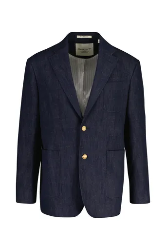 SAKO GANT INDIGO CLUB BLAZER DARK BLUE RAW
