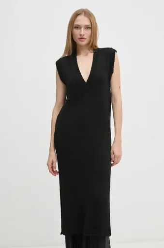 Šaty z vlněné směsi Sisley