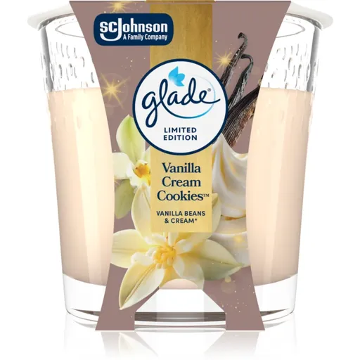GLADE Vanilla Cream Cookies vonná svíčka 112 g