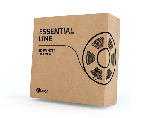 C-Tech 3DF-E-PETG-1.75-W-RF ReFill filament, ESSENTIAL LINE, PETG, bílá, 1,75mm, 1kg