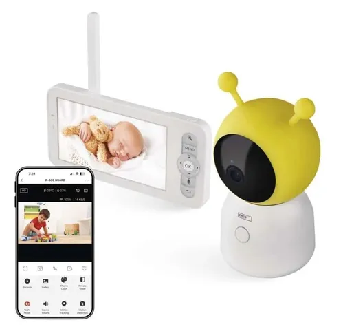 EMOS GoSmart Otočná dětská chůvička s monitorem a WiFi H4052