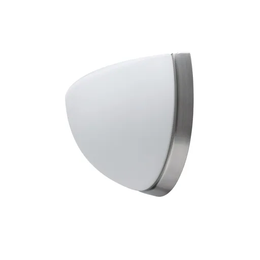 OSMONT NEL44558 NELA DL1 nástěnné skleněné svítidlo nerez broušená / bílá IP43 60W E27