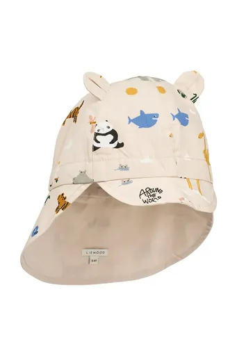 Dětská bavlněná kšiltovka Liewood Gorm Reversible Sun Hat With Ears
