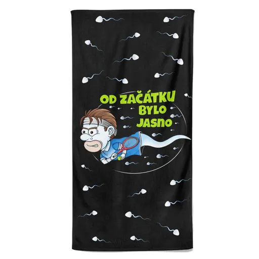 Osuška Tenisová spermie (Velikost osušky: 70x140cm)