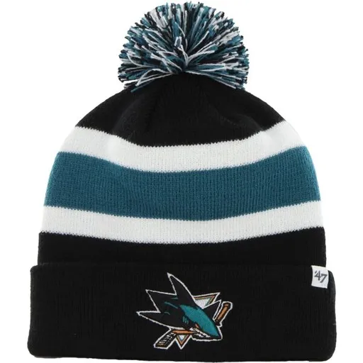 47 NHL SAN JOSE SHARKS BREAKAWAY CUFF KNIT Zimní čepice, černá, velikost UNI