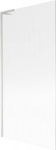 MEXEN/S Next L vanová zástěna FIX 90 x 150, proužky, nikl kartáčovaná 895-090-000-03-09-97