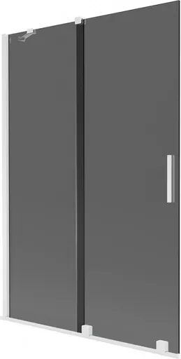 MEXEN/S Velar dvoukřídlá posuvná vanová zástěna 120 x 150, grafit, bílá 896-120-000-41-20