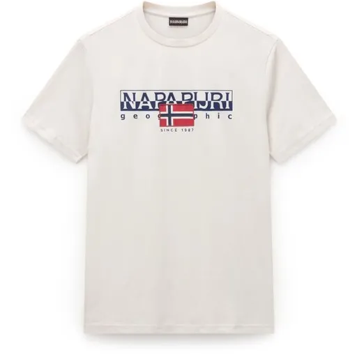 Napapijri S-AYLMER Pánské tričko, bílá, velikost