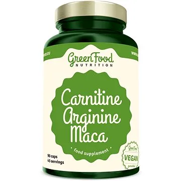 GreenFood Nutrition Carnitin Arginin Maca 90 kapslí (8594193920488)