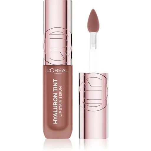 L’Oréal Paris Hyaluron Tint Lip Stain Serum tekutá rtěnka s hydratačním účinkem odstín 485 Nude Espresso 5 ml