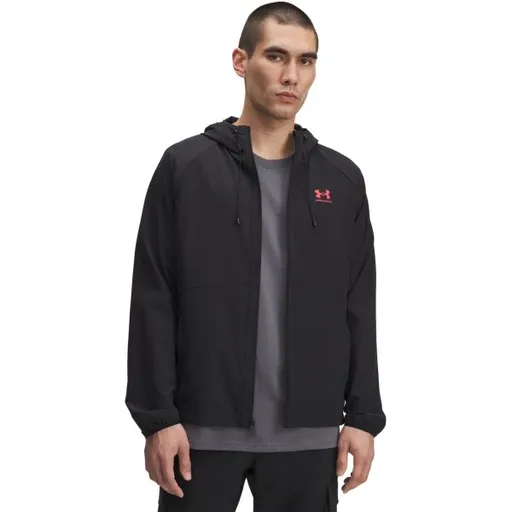 Under Armour STRETCH WOVEN WINDBREAKER Pánská bunda, černá, velikost M