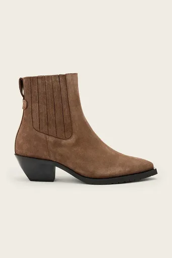 Semišové kotníkové boty AllSaints Marcie Suede Boot