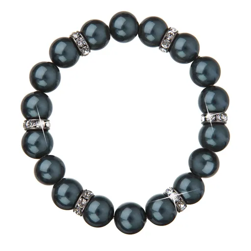 Evolution Group - Pavona Elegantní perličkový náramek s krystaly 33058.3