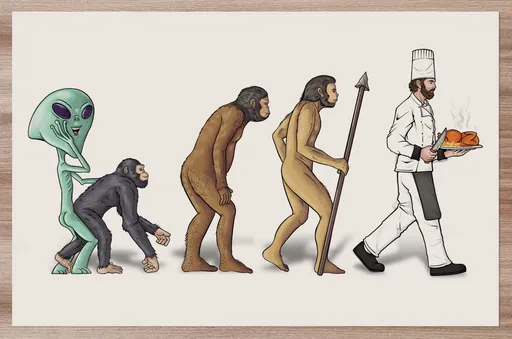 Prostírání Evoluce kuchaře