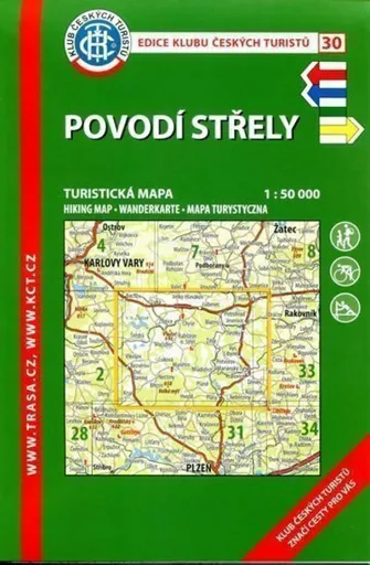 KČT 30 Povodí Střely 1:50 000 Turistická mapa