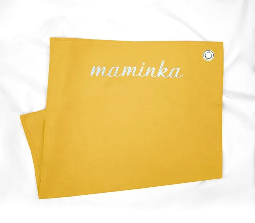 Utěrka s úchytkou s výšivkou