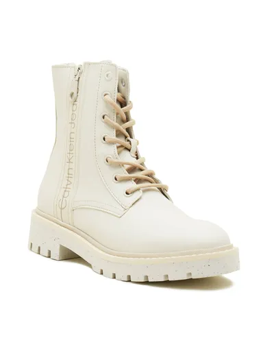 Calvin Klein dámské krémové kotníkové boty YW0YW01255 38