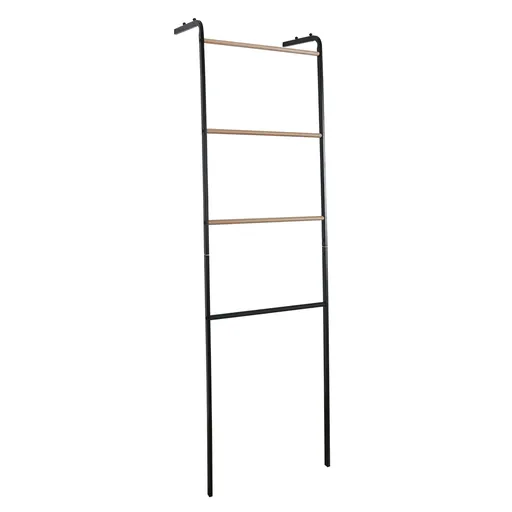 Žebříkový věšák BUBY, kov, černá