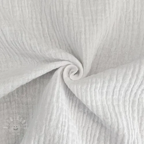 Dvojitá gázovina/mušelín white