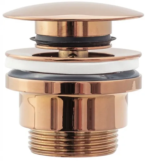 OLSEN SPA Umyvadlová click/clack výpusť, univerzální, zlatá růžová BAHA533A