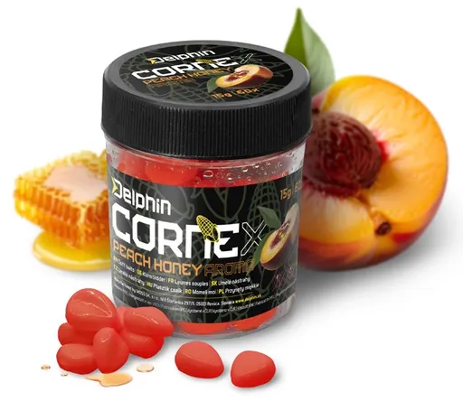 Delphin umělá nástraha cornex pop up 60 ks - medová broskev