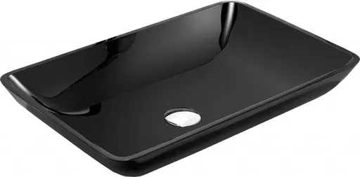 MEXEN Megan skleněné umyvadlo 56x36, černá 24135670