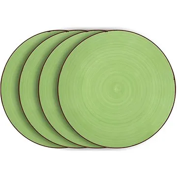 LAMART Set mělkých talířů 4 ks zelené LT9055 HAPPY  (LT9055 HAPPY)