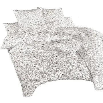 Dadka Povlečení bavlna Leknín bordó 140x200, 70x90 cm (58)