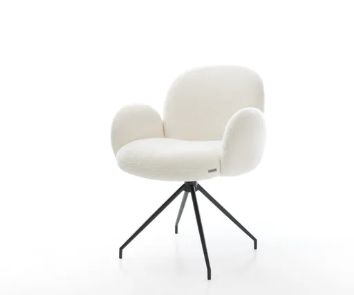 Jídelní židle Nube-Flex s područkami bouclé měkký béžová