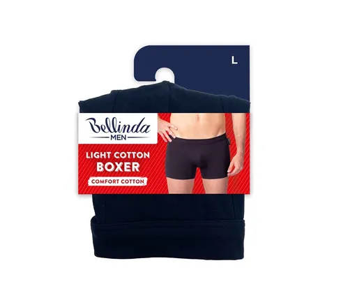 Bellinda Pánské bavlněné boxerky Light cotton vel. L 1 ks černé