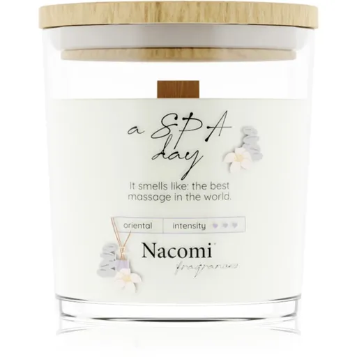 Nacomi Soy Candle Home Fragrances vonná svíčka s dřevěným knotem 140 g