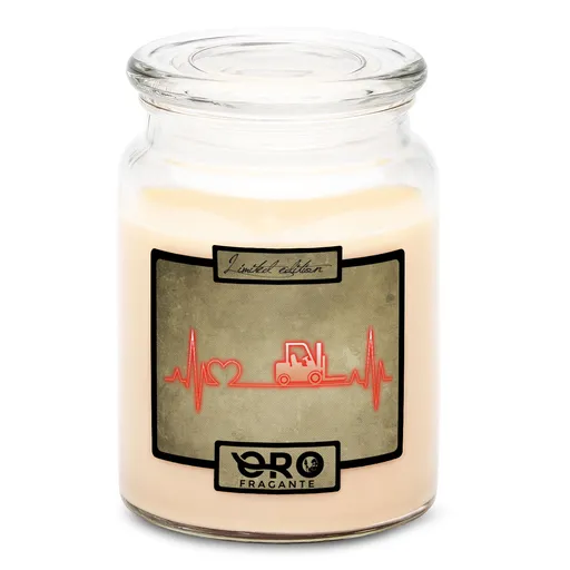 Svíčka Skladník – puls (Vůně svíčky: Vanilka)