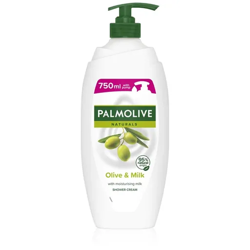 Palmolive Naturals Olive sprchový a koupelový krémový gel s výtažkem z oliv s pumpičkou 750 ml
