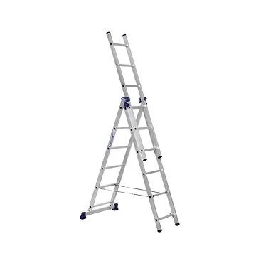 Alumet, univerzální  3-dílný žebřík, 3x6 příček, 44 x 169 cm, max. 150 kg (160000049)