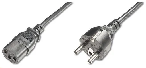 PREMIUMCORD Kabel napájecí 230V/10A, rovná vidlice, 2m