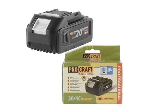 Baterie PROCRAFT 20V 4000mAh 20/4C