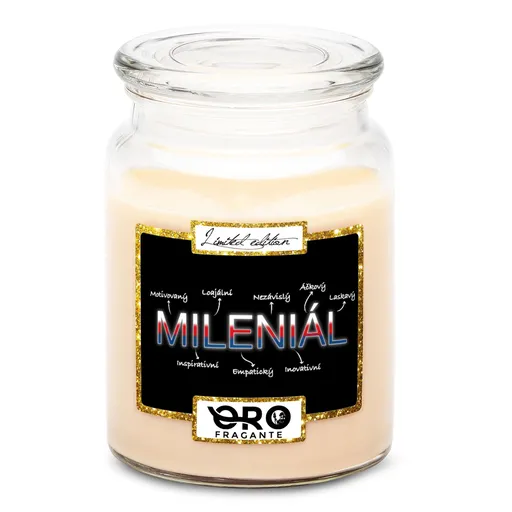 Svíčka Mileniál – vlastnosti (Vůně svíčky: Vanilka)