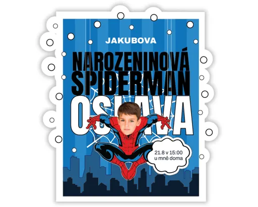 Personal Personalizované pozvánky 6 ks - Spiderman