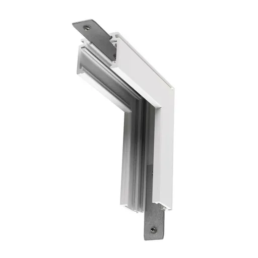 BIG WHITE (SLV) L-spojka mechanická 48 V TRACK, pro nástavbovou lištu standard, Stereo, bílá 1006580