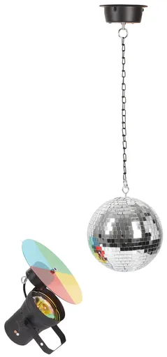 Eurolite Mirrorball 20 cm Set with Pinspot and Motor
