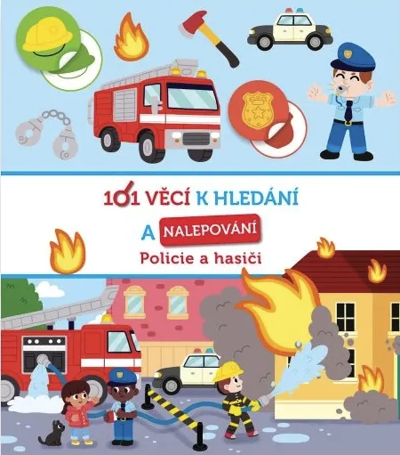 101 věcí k hledání a nalepování Policie a hasiči