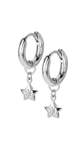 Hot Diamonds Hravé stříbrné náušnice s diamanty 2v1 Most Loved DE719