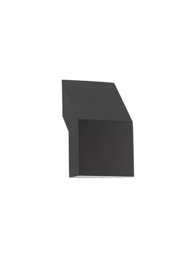 NOVA LUCE venkovní nástěnné svítidlo BRIGITTA černý hliník a akrylový difuzor proti oslnění LED 6W 3000K 100-240V IP65 9020928