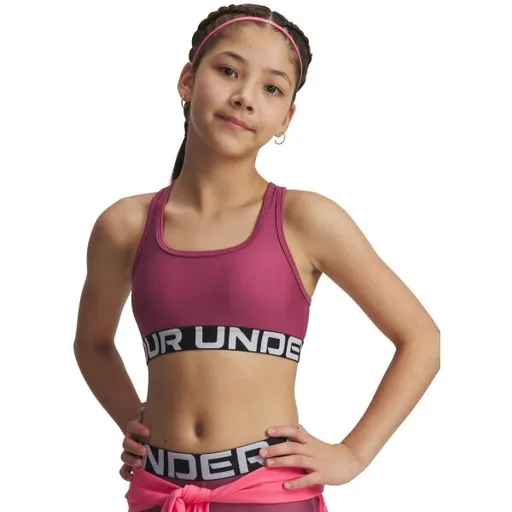 Under Armour CROSSBACK BRA Dívčí podprsenka, červená, velikost L