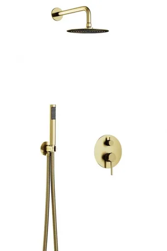 BESCO Podomítkový sprchový set SLIM DECCO/ILLUSION II Zlatá broušená BABPDIIIBZ