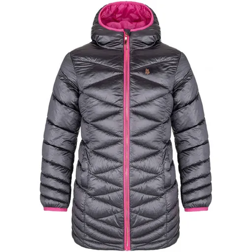 LOAP IDDA Dětský zimní kabát, šedá, velikost 158-164