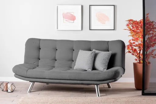 Trojmístná rozkládací pohovka Misa Sofabed - Grey