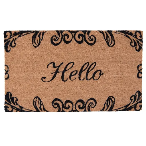 Kokosová rohožka Hello - 75*45*2 cm MC124