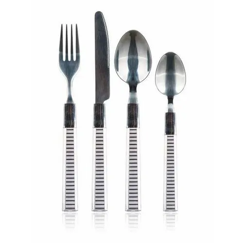 Banquet Sada nerezových příborů s plastovou rukojetí LINES, 24 ks